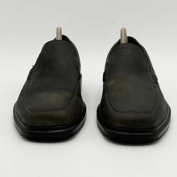 Ecco Helsinki II Matte Gray Leather Slip On Loafers - EU 42 / US Men 8-8.5 main image 14